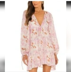 House of Harlow REVOLVE Fleura Mini Dress, Size XS girly romantic Ultra Feminine